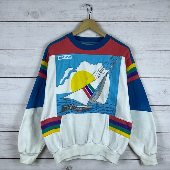adidas Other - Vintage 1980s Adidas Regatta Sweatshirt Small